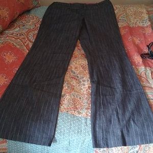 Gray w/ White Pinstripe Dress Pants
